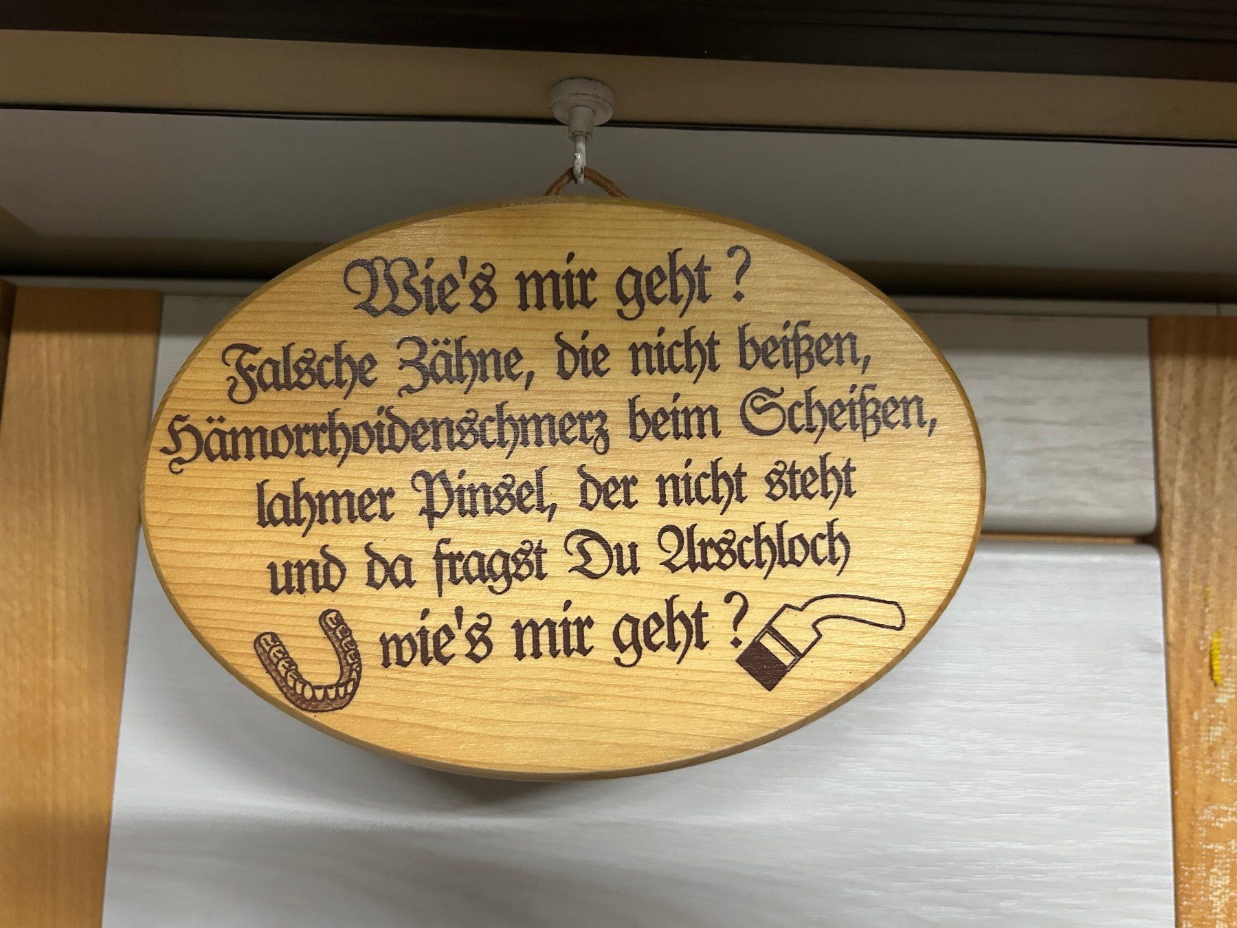 Insegne: Schild: Wie es mir geht. – Nuovo (secondo la descrizione) da hägendorf venduto da hsh4614 2