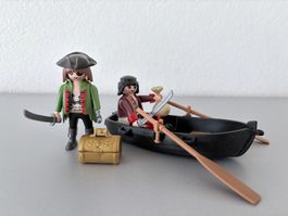 Playmobil Figur Pirat Piraten Pirates Boot Schatz Ruderboot
