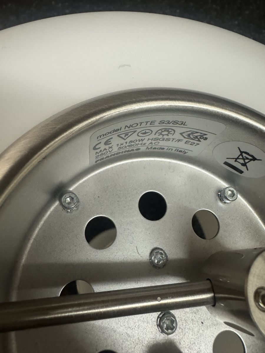 Lampade: 2 Prandina NOTTE S3 Pendelleuchte mit Deckenrosette – Usato da Arosa venduto da car_mh2c 5