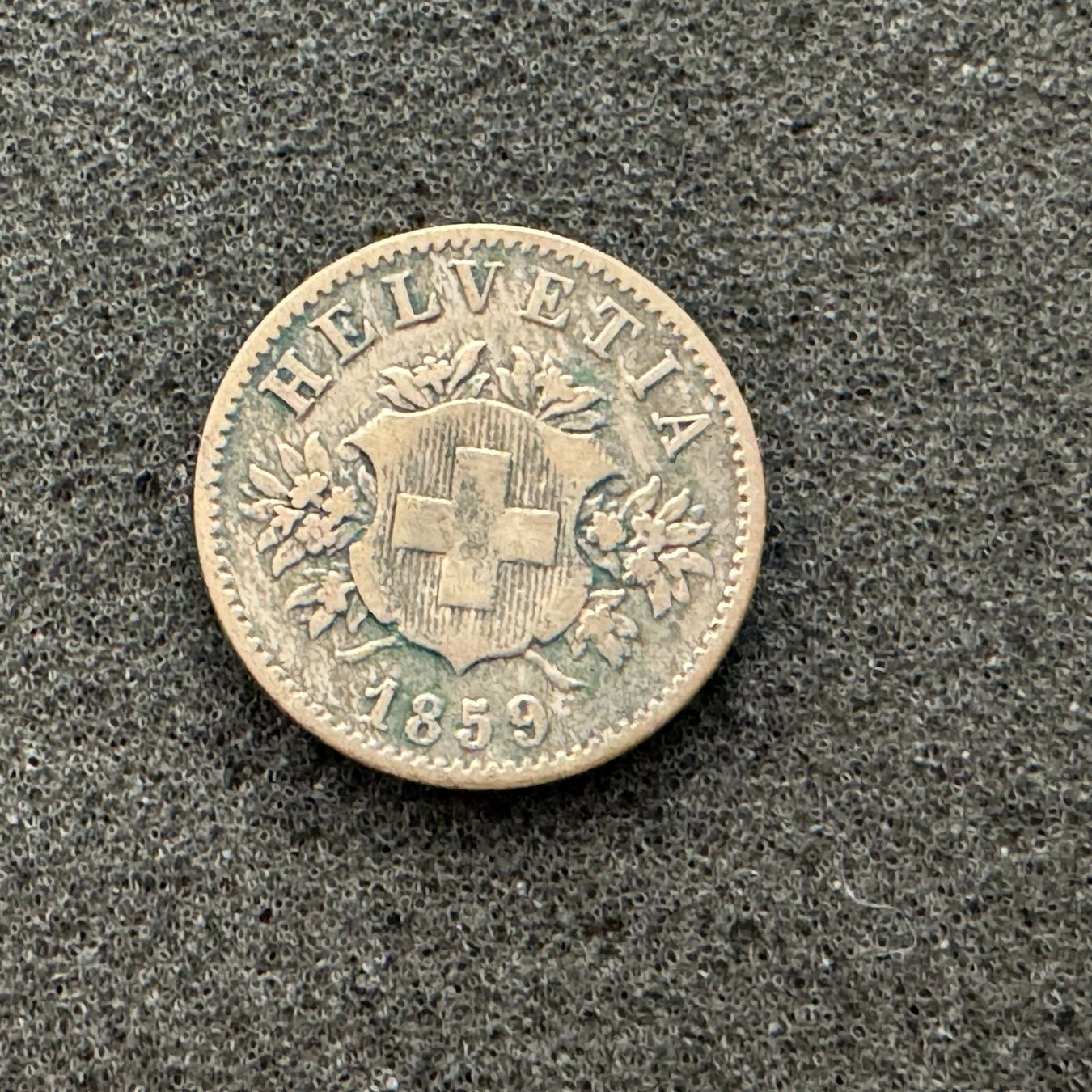 Tutti le monete: 20 Rappen Schweiz Wappen 1859 - 2 – Usato da Reitnau venduto da tb-muenzen