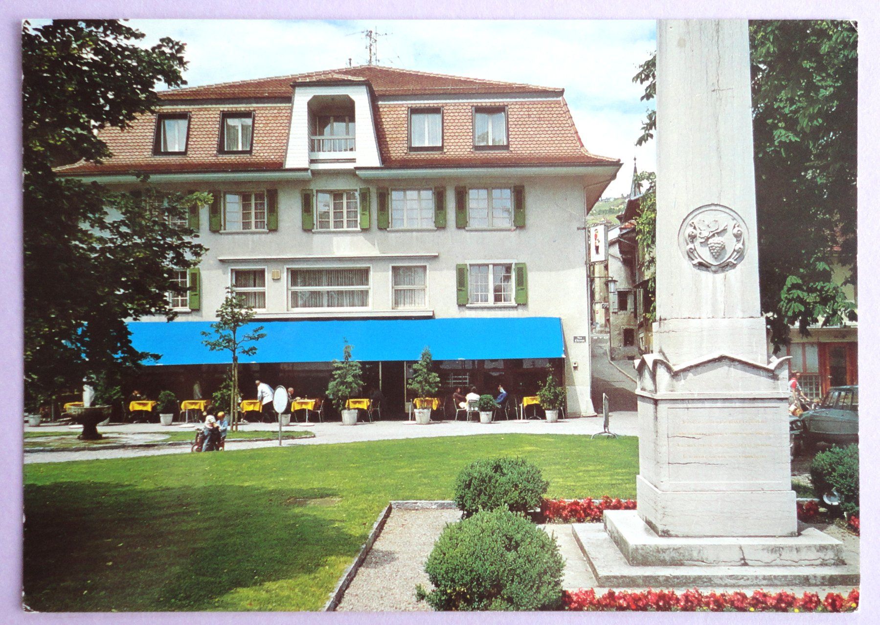 Cartoline postali: Hôtel-Rest. Major Davel, Cully – Usato da Fétigny venduto da Billy2miny