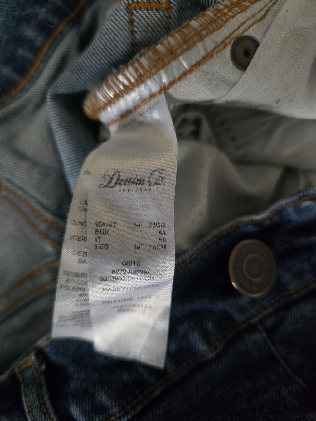 Jeans: Jean slim Denim Co. taille 34/30 comme neuf – Usato da Mont-sur-Lausanne venduto da Didinho 2