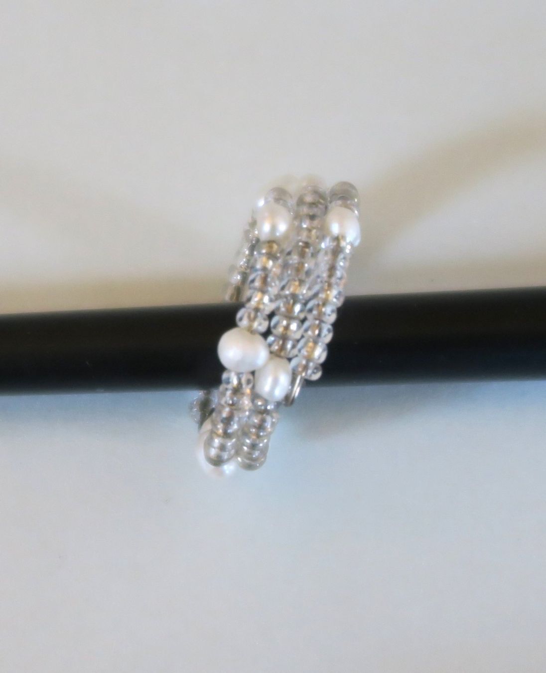 Anelli: Ring Zucht.-und Glasperlen, Gr. 69 mm – Usato da Brittnau venduto da marlenestone