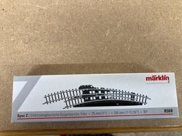 Märklin Spur Z 8568 el. Bogenweiche li 25 mm r 195 mm 30 Gr