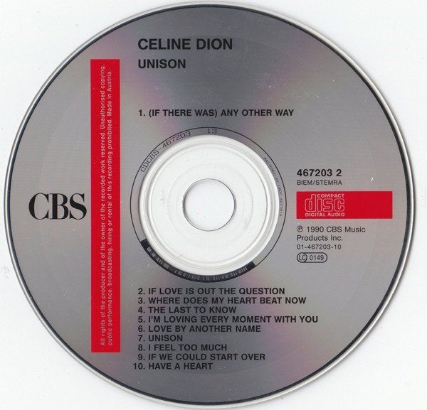 CD: Celine Dion - Unison – Usato da Unterbch venduto da uqliv 2