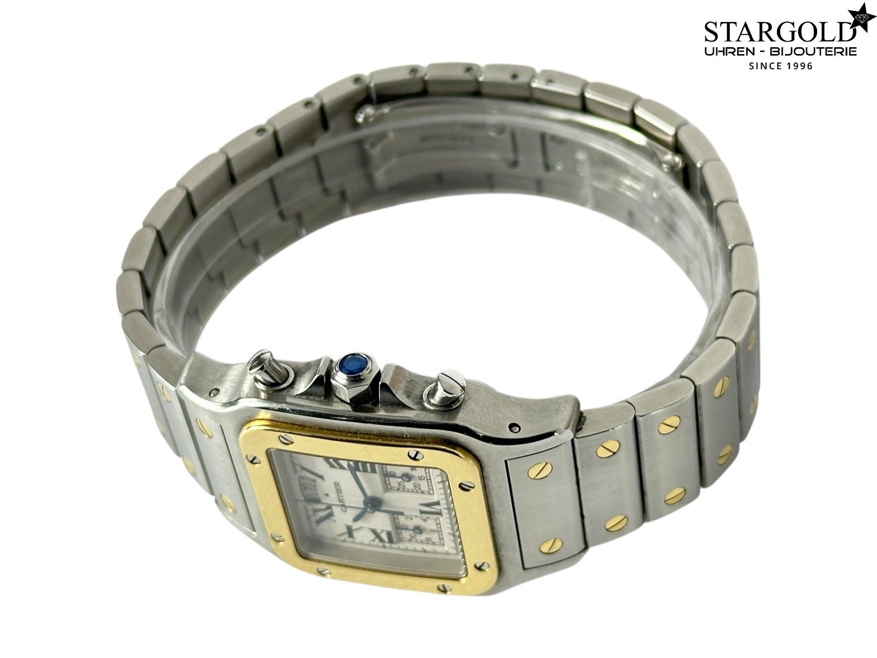 Cartier Orologi: Cartier Santos Galbée Chronograph - 2425 – Usato da Zürich venduto da Stargold-Uhren 4