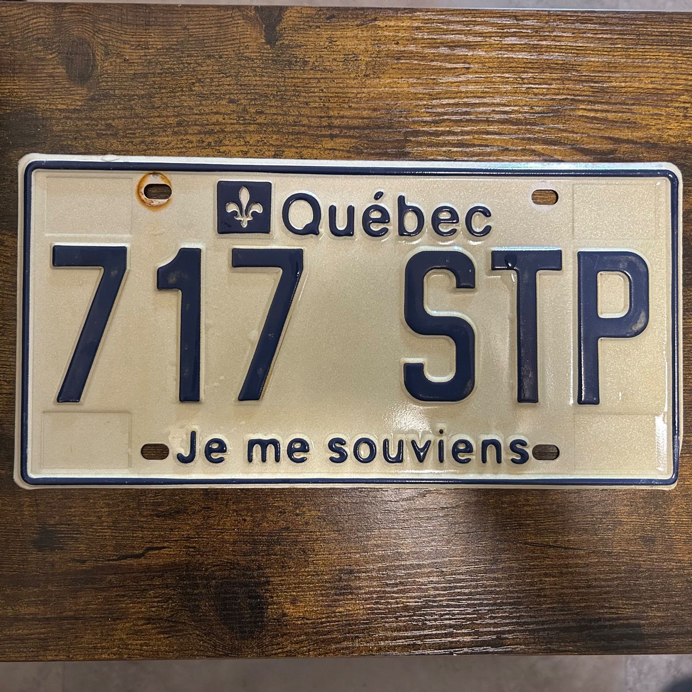 Schilder: 🇨🇦 Autonummer - Quebec 717 STP - Kanada – Gebraucht aus Zürich von Autonummer-Huette