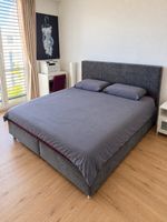 Boxspringbett 160 × 200 cm Anthrazit/Grau