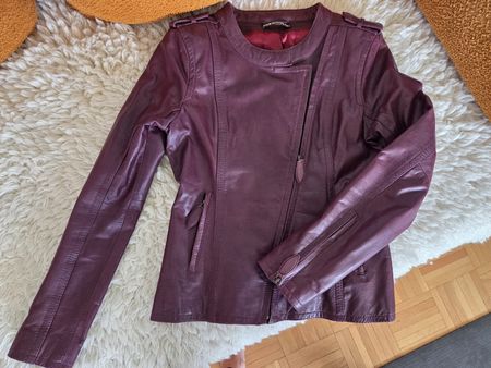 Drykorn Lederjacke Damen S Burgund/ Bordeaux