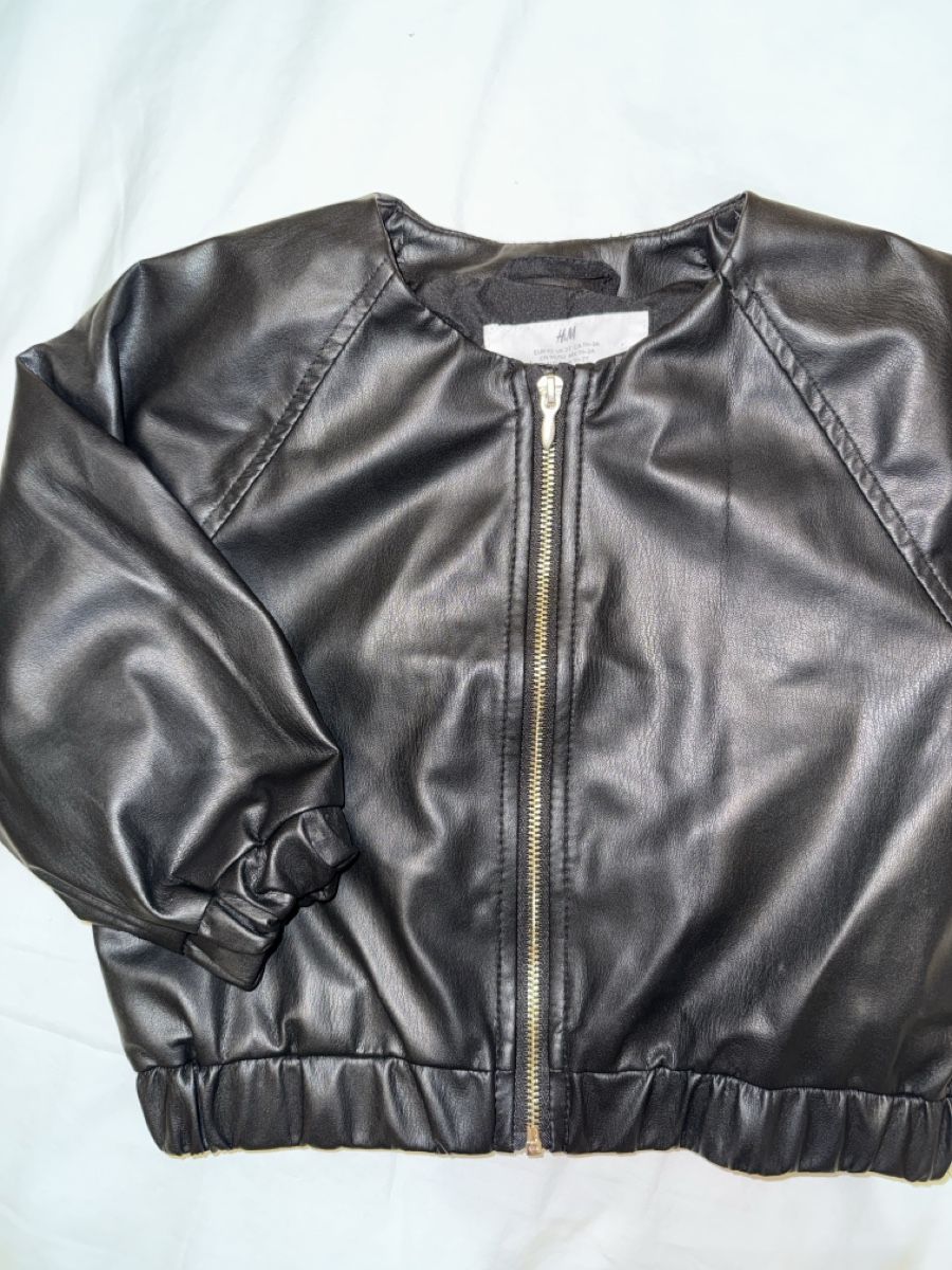 H&M Giacche & Cappotti: Blouson simili cuir noir H&M, taille 92 – Usato da Saillon venduto da alico 1