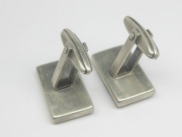 Gemelli: Vintage Manschettenknöpfe Silber 835 Perlmutt – Usato da Ermatingen venduto da Decovin 4