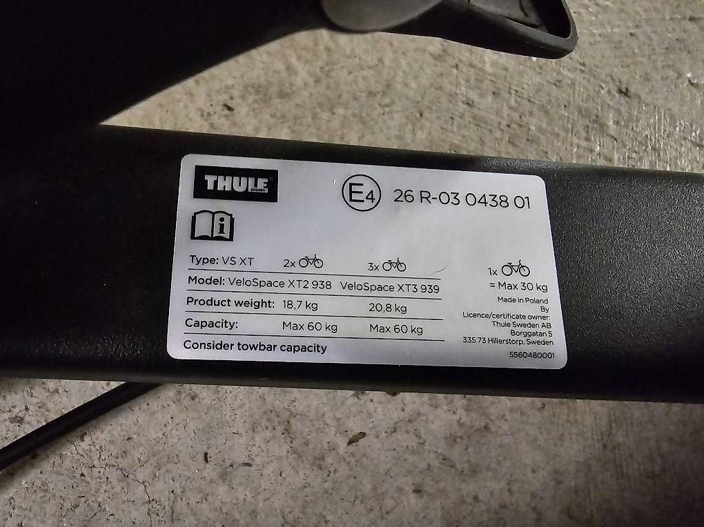 Balken: Thule Velo Space XT 2 938 – Gebraucht aus Bergdietikon von Seasnakedivers 3