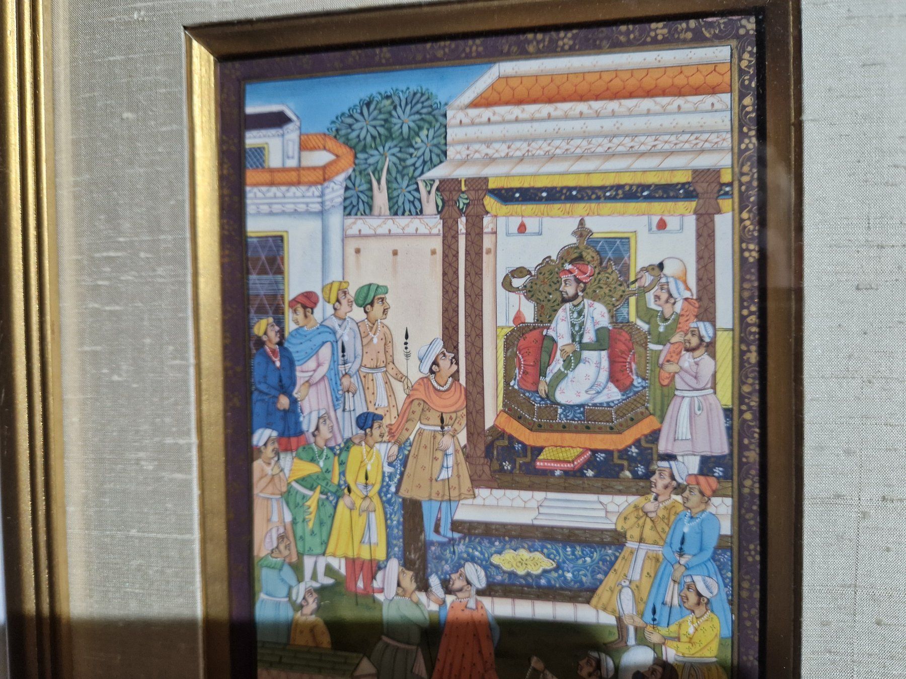 Dipinti: Indien Bild Maharadscha Szene – Usato da Seedorf BE venduto da Stibutz 3
