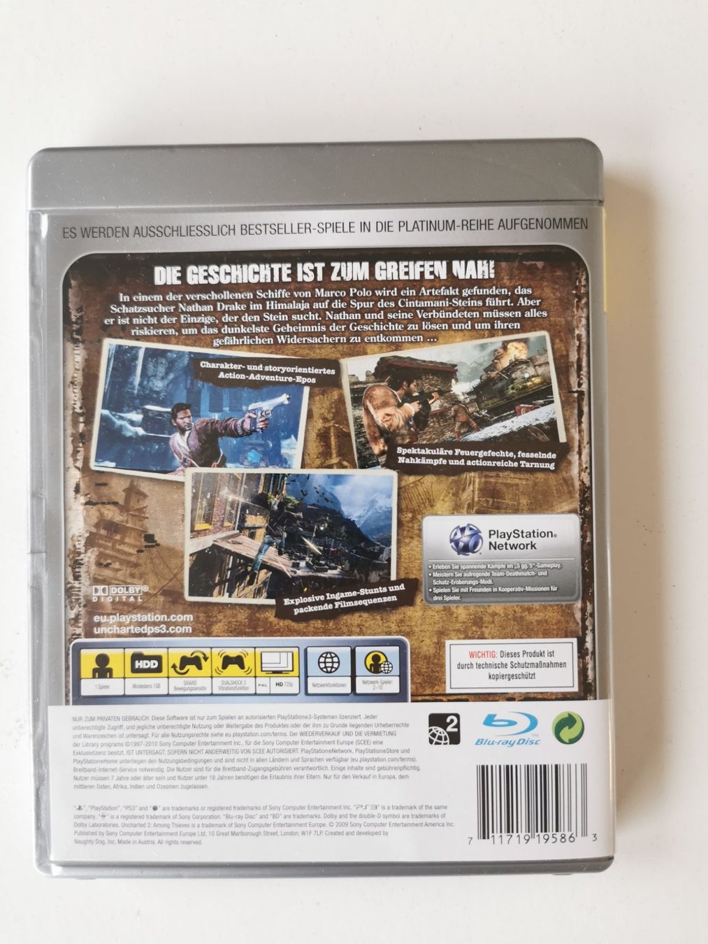 Giochi: Ps 3 - Uncharted 2 Among Thieves – Usato da Lenzburg venduto da eyworld 2