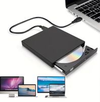 Neues Externes mobiles CD-DVD Laufwerk, (schwarz)