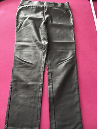 Hose in Leder Optik, schwarz, Gr. XL, neu