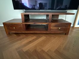 Sheesham Solid Wood TV Console – Matches Coffee Table