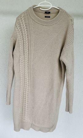 Strickkleid von „Joop“ beige in Grösse 40, neuwertig
