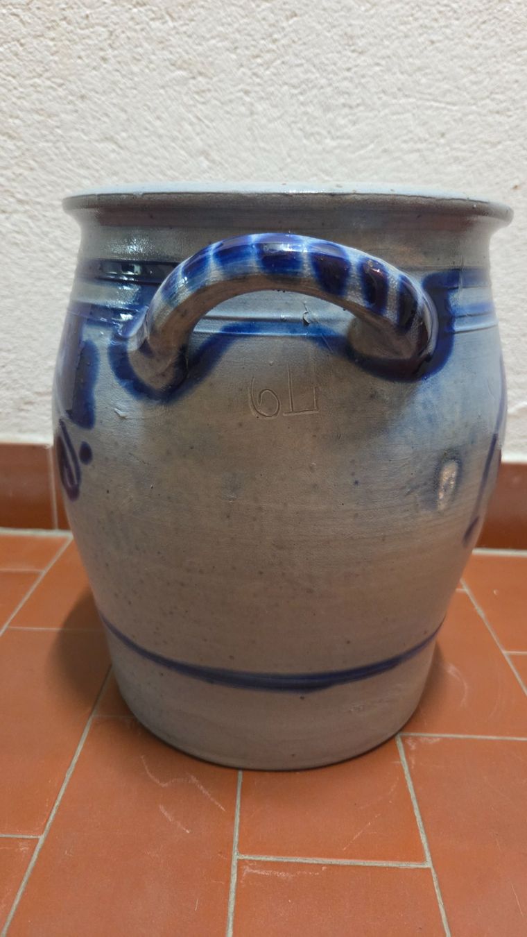 Vasi & Recipienti: Pot Grès ancien bleu cobalt (Westerwald) – Usato da Corseaux venduto da 4CAHUETE 7