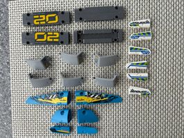 Lego Technik grau weiss blau Verschalung Spoiler Panel LotZ