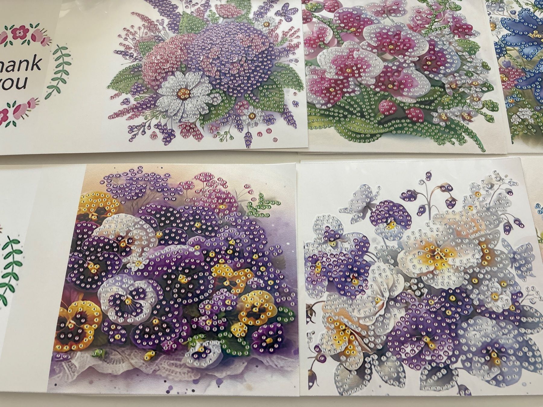 Bastelsets: Karten Blumen Diamond Painting – Neu (gemäss Beschreibung) aus Amriswil von SCHLOSSGEISTLI 1