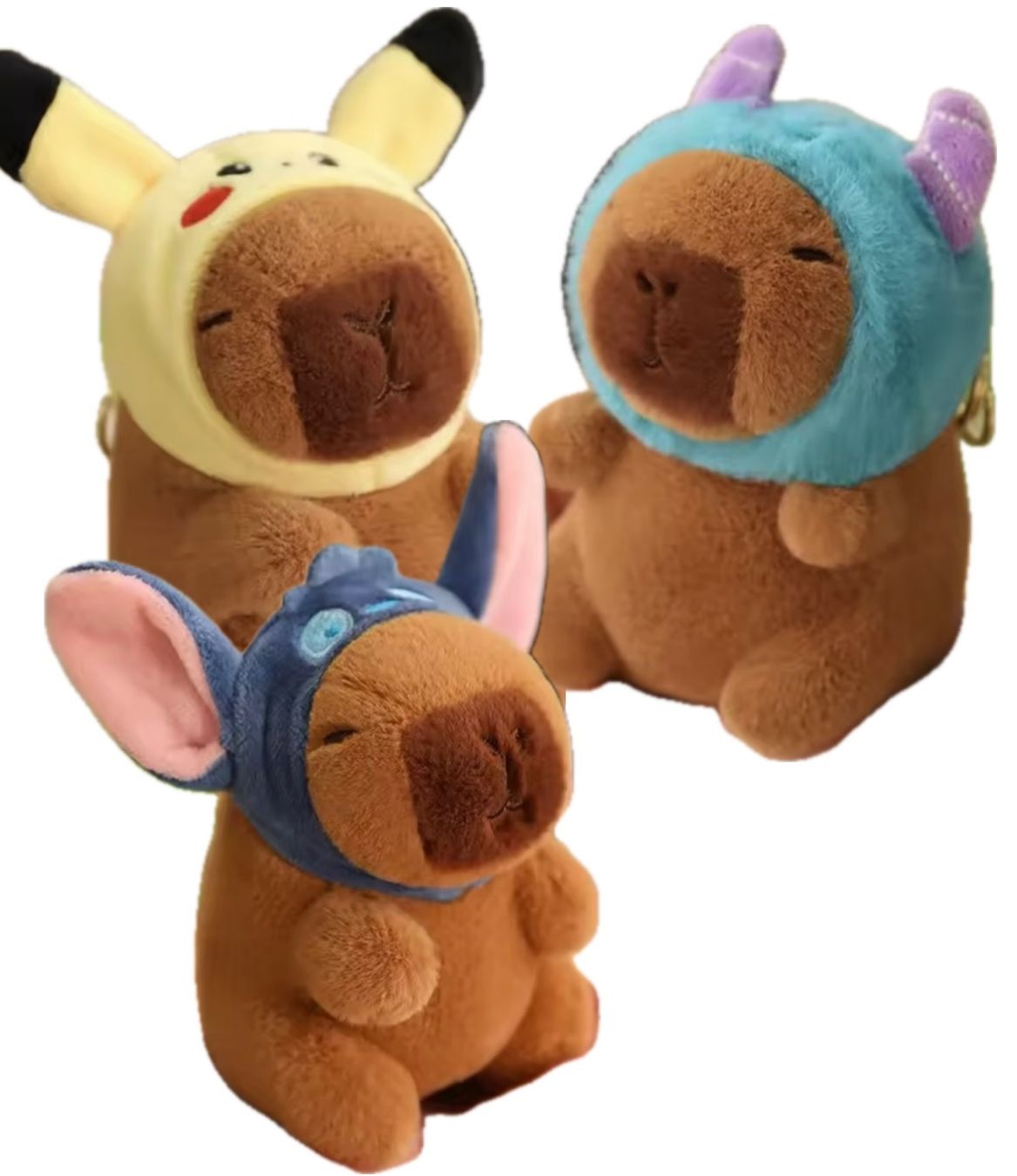 Giocattoli: 3 Capybara - porte clé NEW – Nuovo e nell'imballaggio originale da Collombey venduto da Cards07