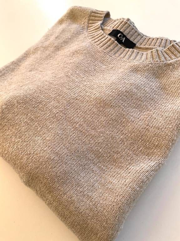 C&A Pullover & Sweatshirts: Warmer Damenpullover beige Polyester Gr.S C&A – Gebraucht aus St. Gallen von K_Blum 1