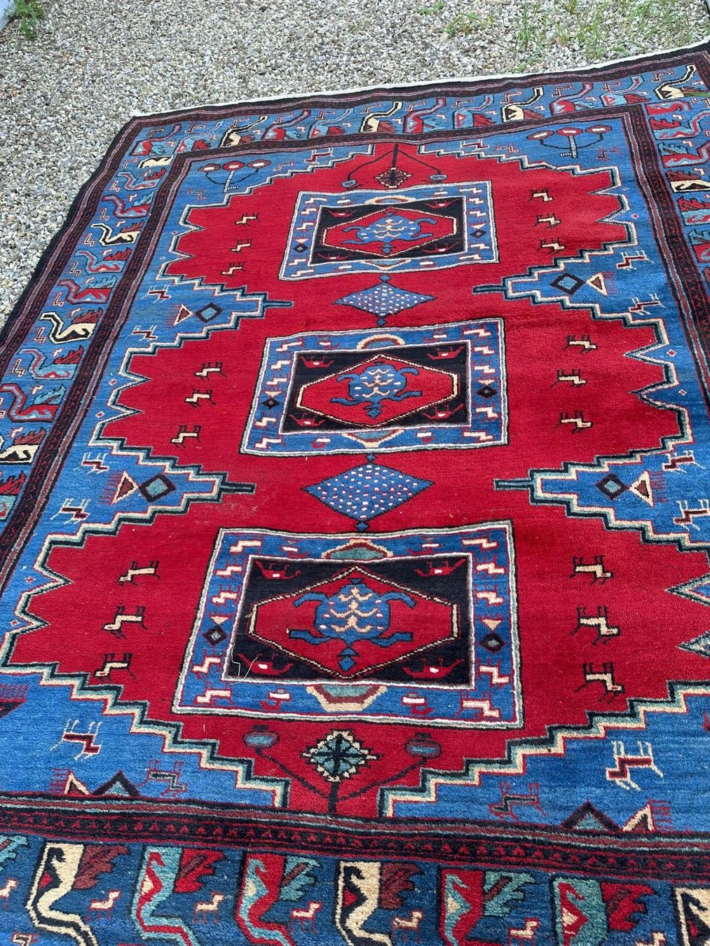 Tappeti: ORIENTTEPPICH - ROT/BLAU – Usato da Huttwil venduto da Kunterbuntli 1