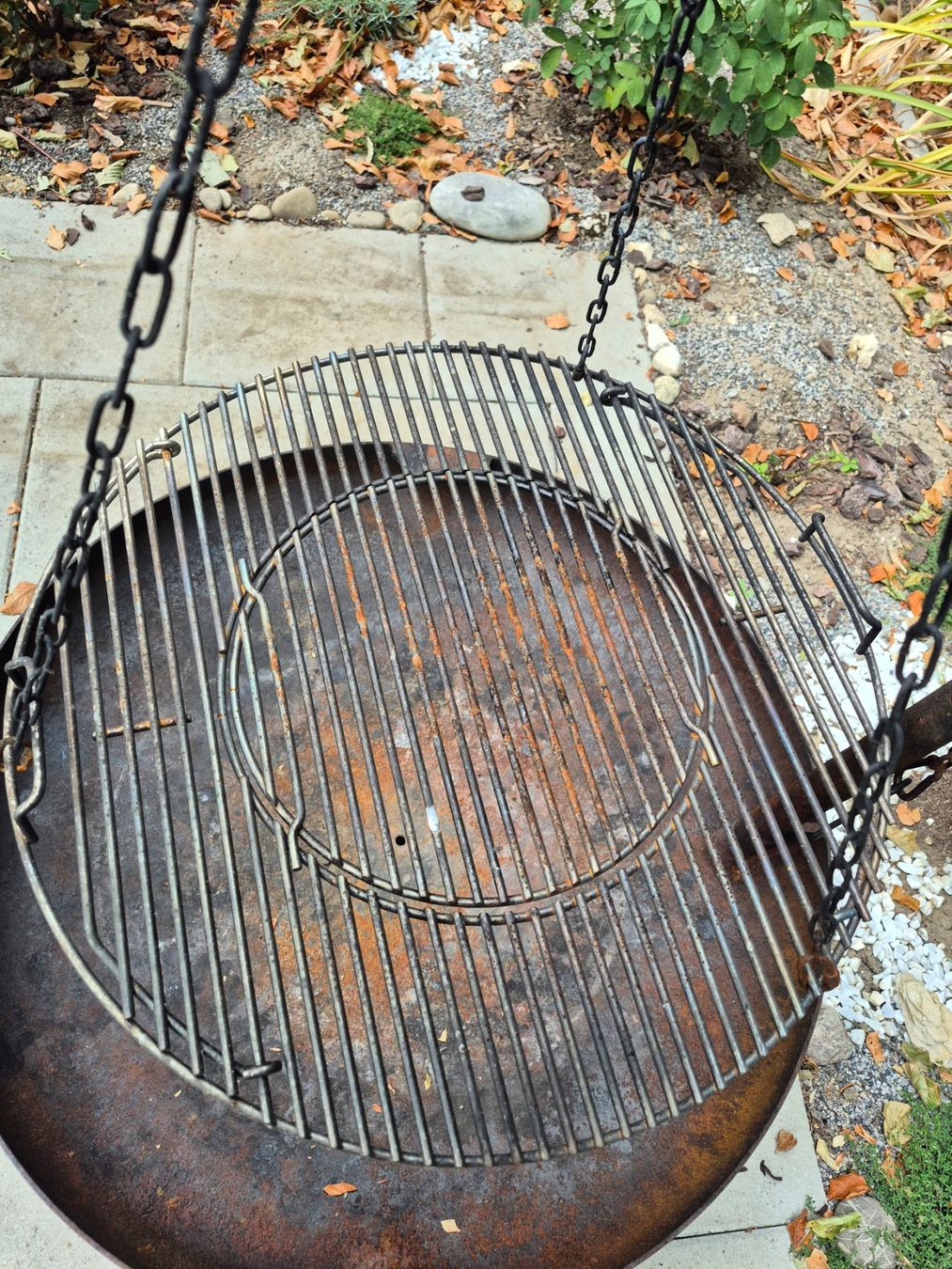 Bracieri: Feuerschale mit verstellbarem Grillrost. Durchmesser 80 cm – Usato da Aarau venduto da Hmv 1