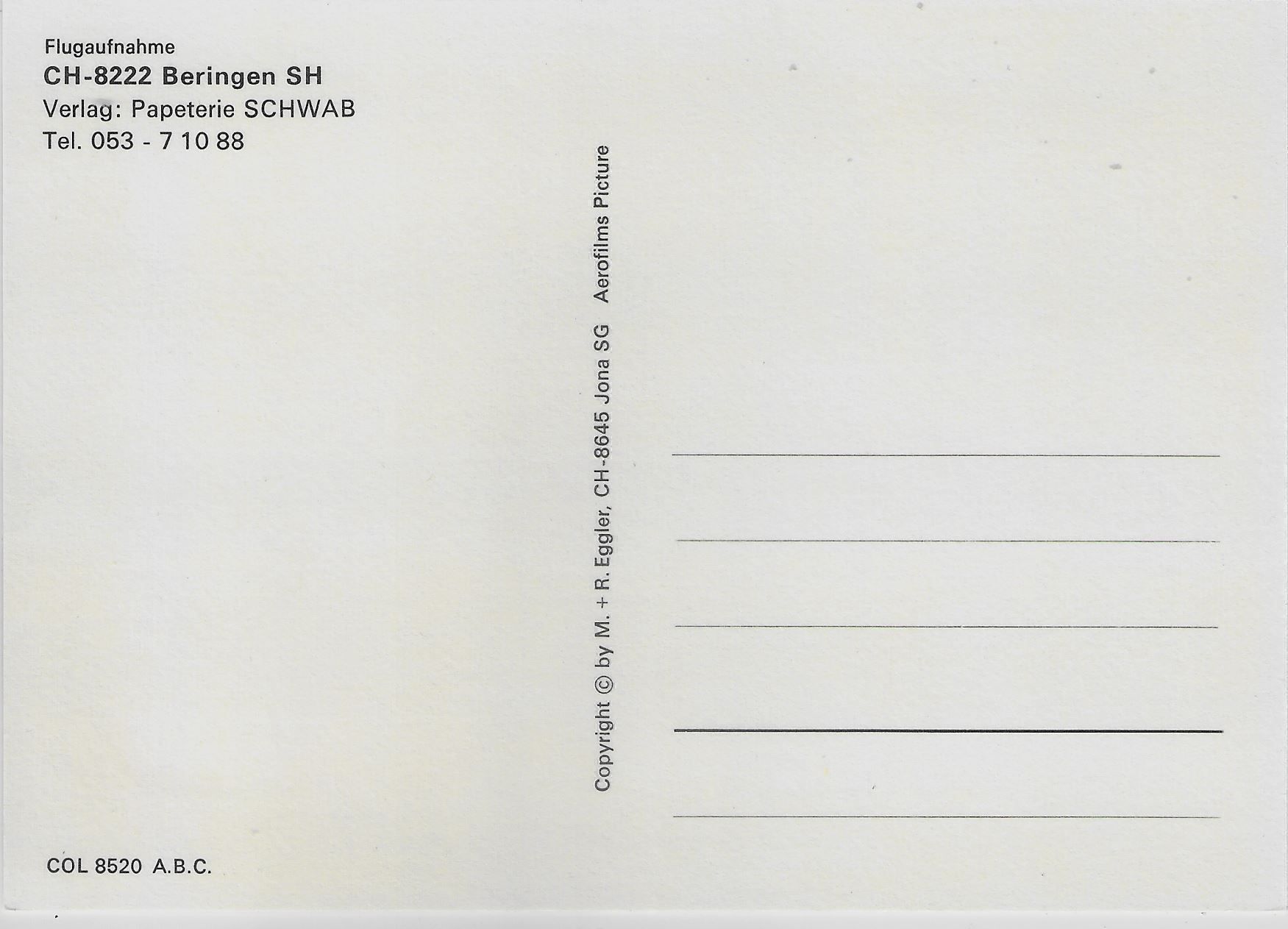 Cartoline postali: Flugaufnahme Beringen SH Multiview – Antico da Ettingen venduto da Kartenplanet 1