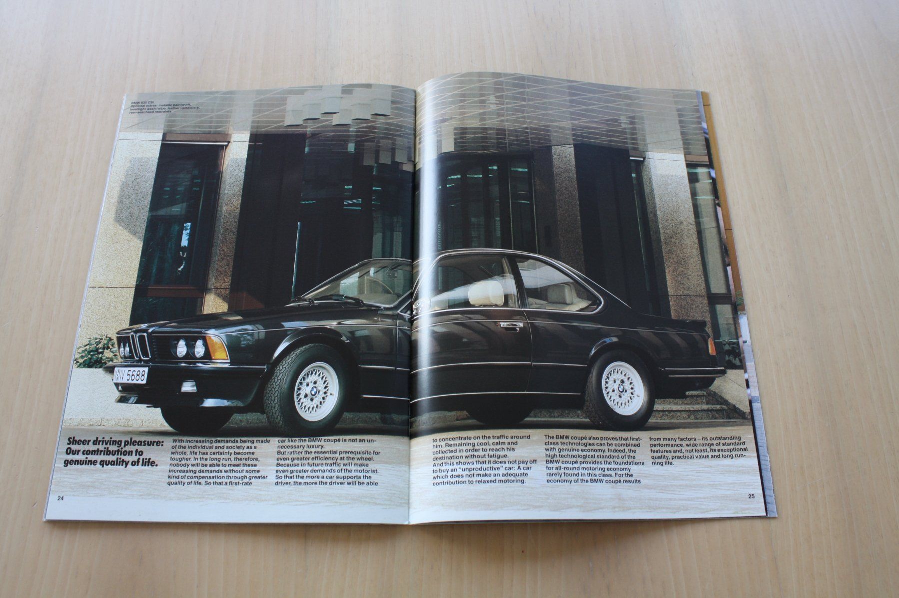 BMW Dokumente: BMW 6er 628CSI 635CSI Prospekt 2/1985 Englisch – Gebraucht aus Wikon von erwin400 8