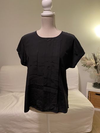 Shirt Top Seide schwarz wie von Dutti Sandro COS Zadig S-M