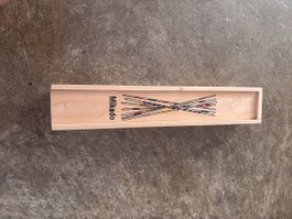 Mikado Spiel Holz mit Anleitung guter Zustand