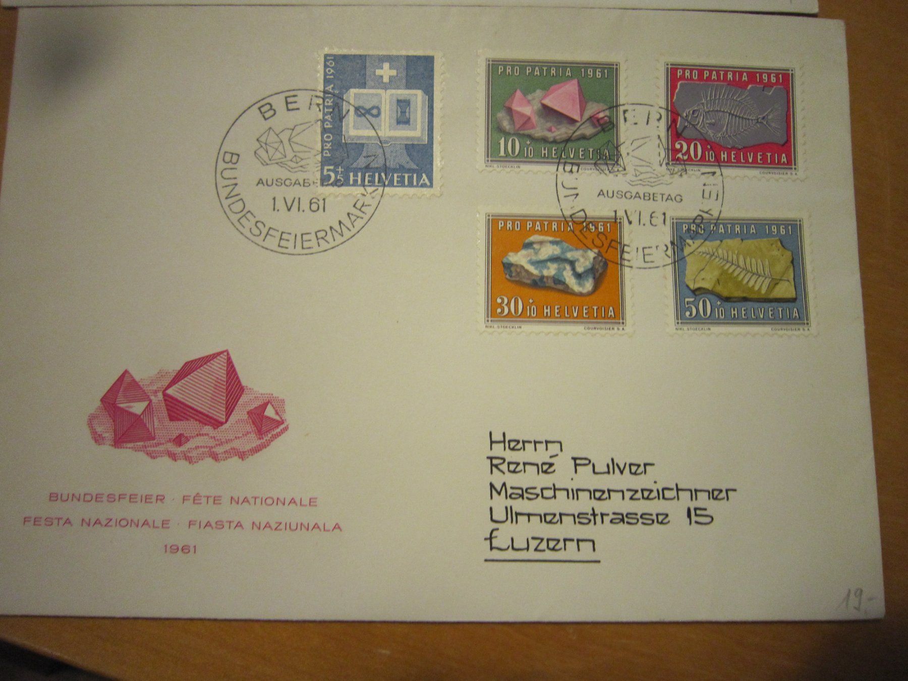 Tutti i francobolli: PP 1961 Serie auf FDC – Usato da Gordola venduto da Polentaefung 1