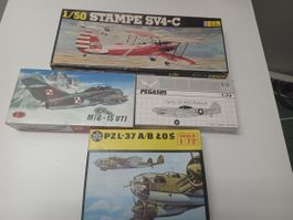 4 Flugzeug Bausätzr