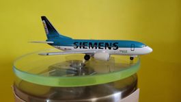 Modellflugzeug BOEING 737-700 "SIEMENS" 1:500 Herpa
