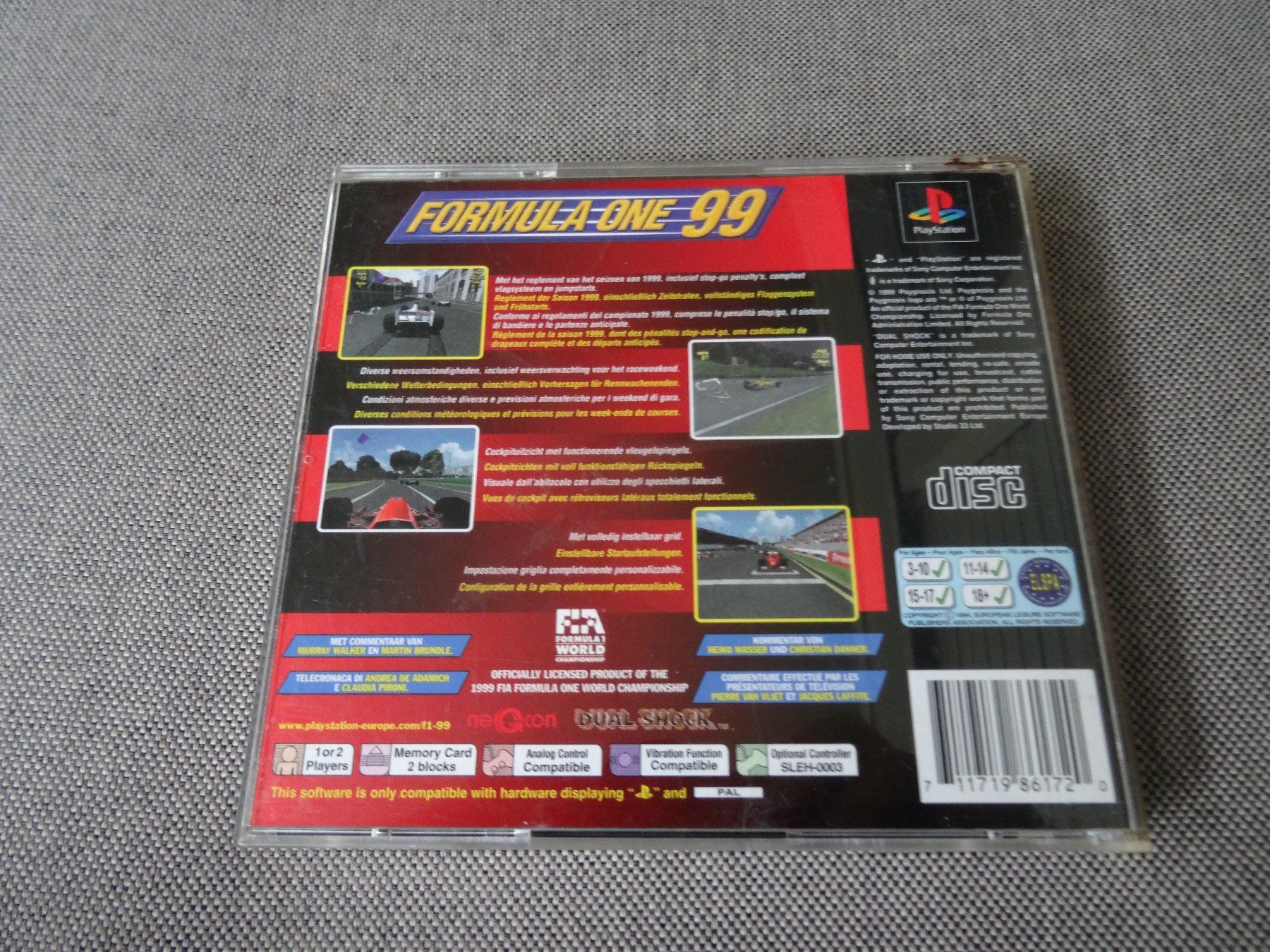 Sony Giochi: Formula One 99 PS1 – Usato da Olten venduto da Disc-Ausverkauf 2