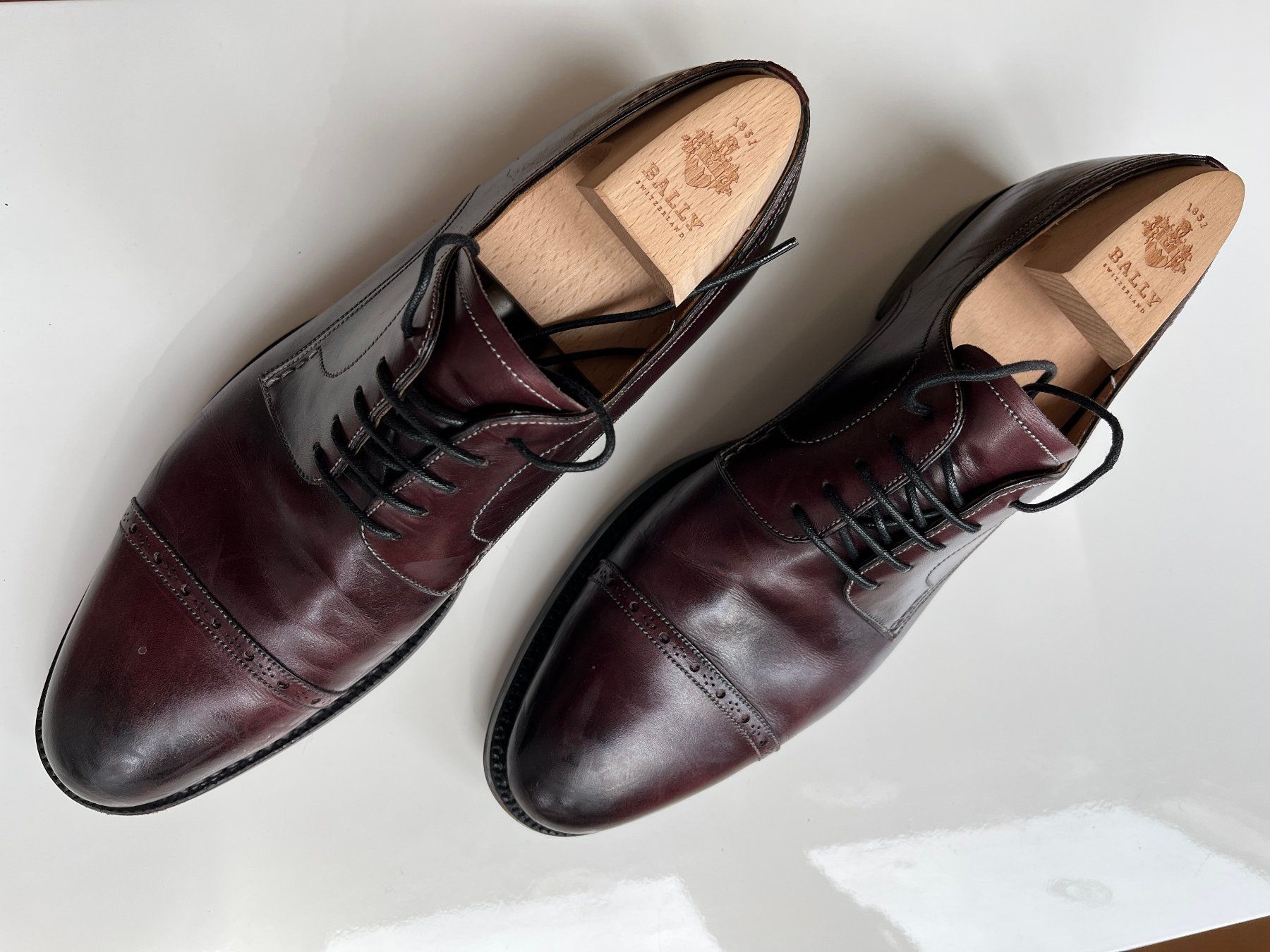 Bally Scarpe da uomo: Bally Konfektionsschuh bordeaux – Usato da Muri b. Bern venduto da peterunderwater