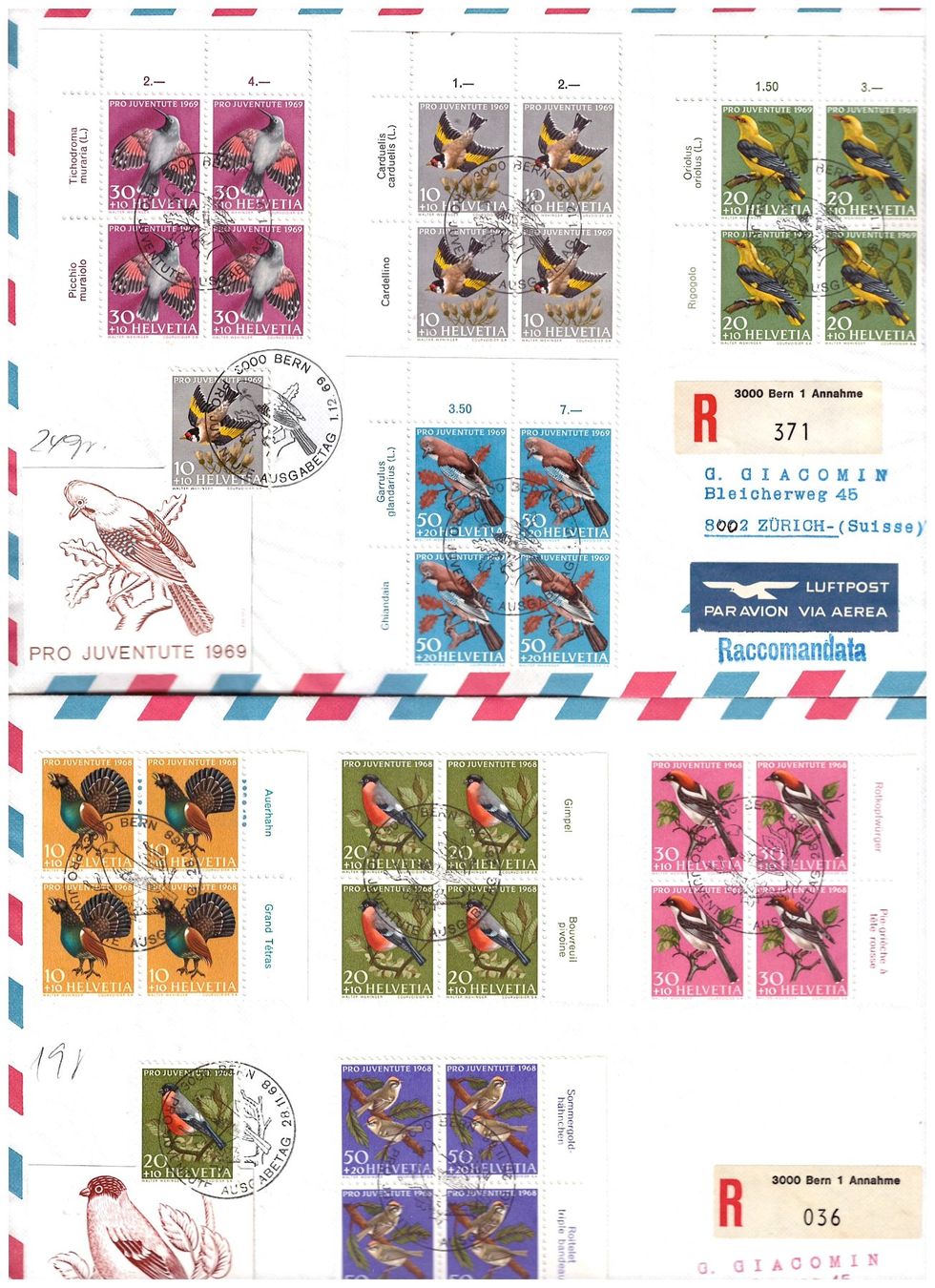 Alle Briefmarken: GROSSBRIEFE – Gebraucht aus Dübendorf von Piero2 8