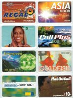 8 Prepaid Telefonkarten Schweiz