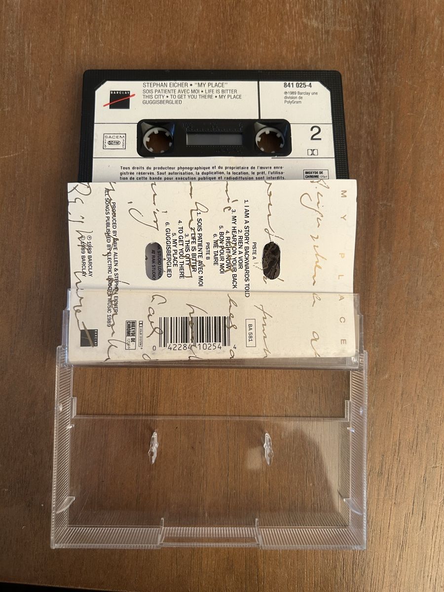 Musicassette: Stephan Eicher - My Place - Kassette – Usato da Bern venduto da Carhead 2