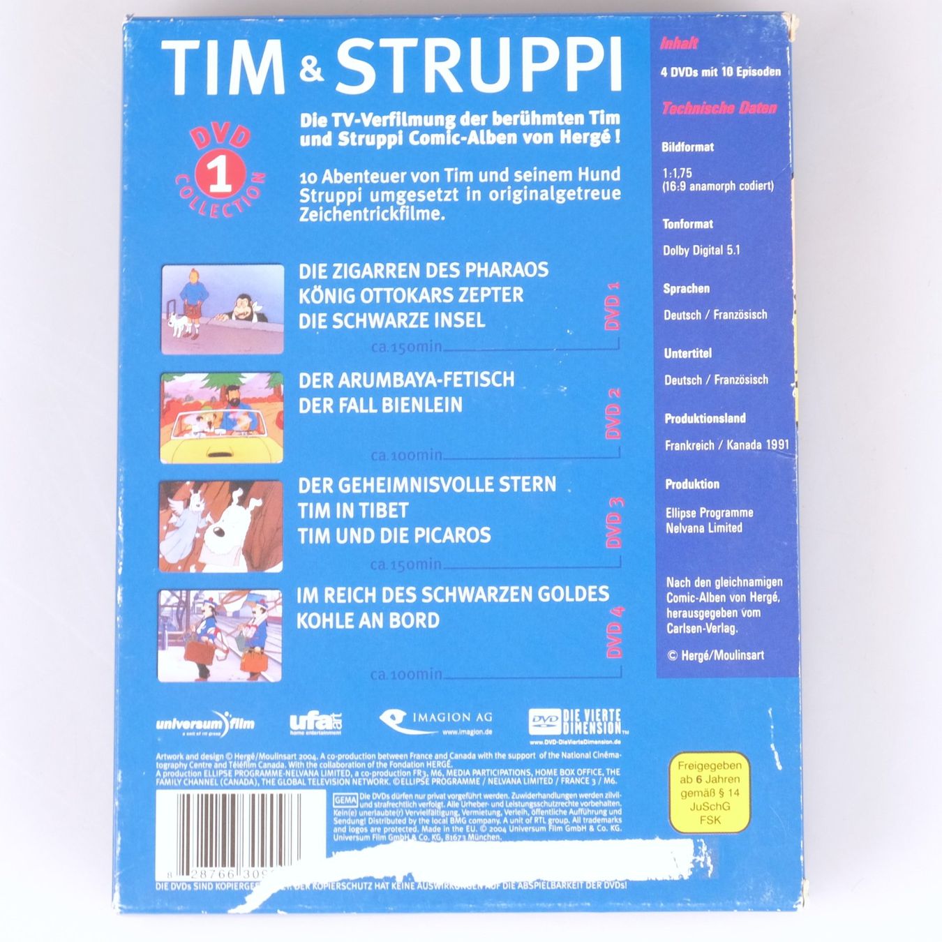Tutti i DVDs: Tim & Struppi DVD Collection 1 – Usato da Volketswil venduto da brockipfannenstil 7