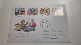 2015 FDC Vollstempel Pro Juventute Satz Markenheft 1x J417a