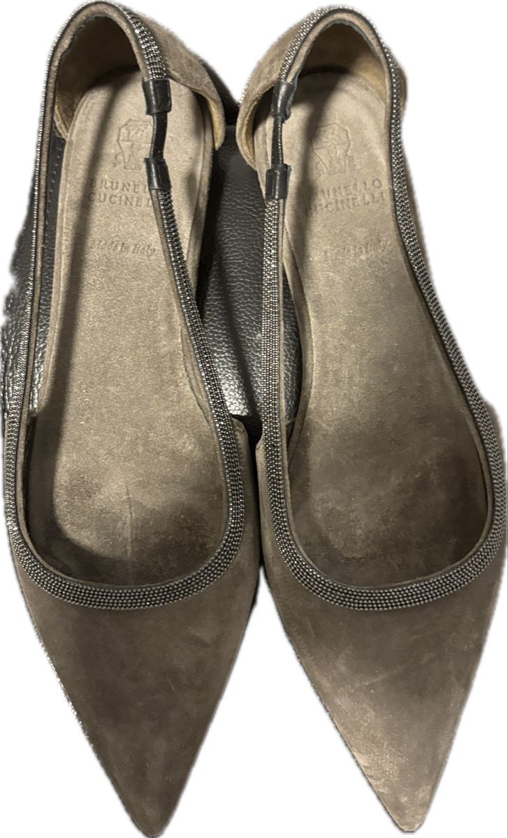 Brunello Cucinelli Scarpe da donna: Brunello Cucinelli Brown Ballerinas – Usato da Chur venduto da Cuteclothes7k