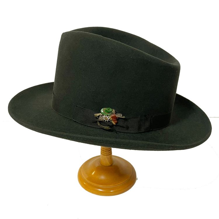 Hut Borsalino Fedora Gr. 57 dunkelgr n VINTAGE 1940s Kaufen auf