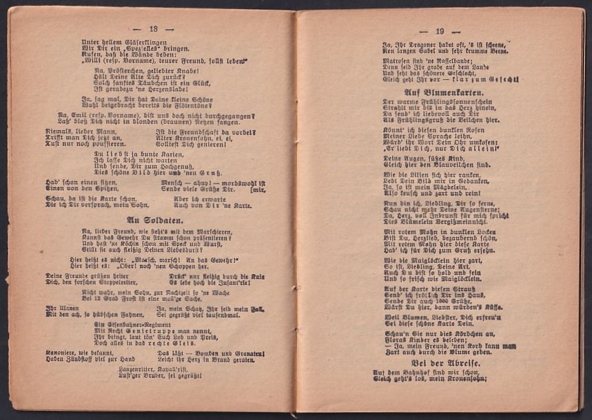 Cartoline postali: Heft Poetische Postkarten-Grüsse mit Ge – Usato da Berlin venduto da bartko-reher 1