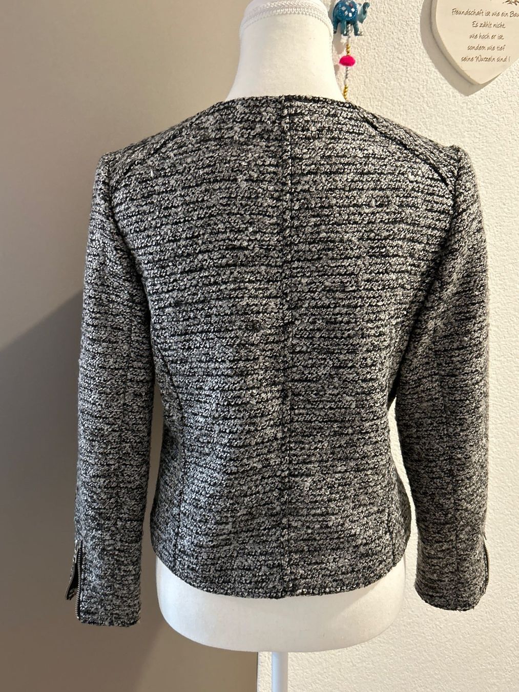 Jacken: Eleganter Blazer mit dunkelgrau / meliert – Gebraucht aus Brunnen von Nala2929 5