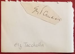 Ely Tacchella 1936-2017 Autogramm Lausanne & Xamax Nati