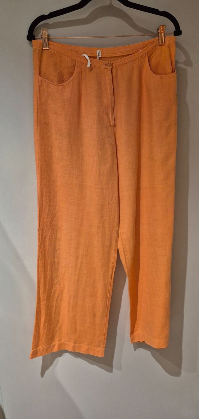 Pantaloni: Leinenhose orange Grösse 36 NADINE H. – Usato da Zürich venduto da Roberto040