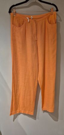Leinenhose orange Grösse 36 NADINE H.